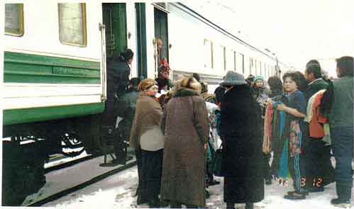クラスノヤルスク−イルクーツクの列車