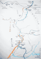 地図２ クラスノヤルスク市〜ダム湖