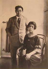 大竹博吉・せい夫妻（1925年、大連で）